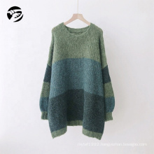 Pullover crew neck green sweater women winter sweater 2018 plus size